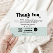 Klein bedrijf Dank u kaart afdrukbaar