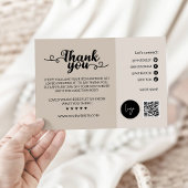 Klein bedrijf Dank u kaart afdrukbaar