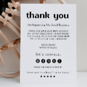 Klein bedrijf Dank u kaart afdrukbaar