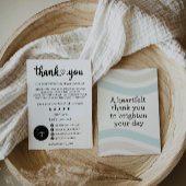 Klein bedrijf Dank u kaart afdrukbaar