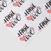 Klein bedrijf die handgemaakt is met liefde tissuepapier (Detail)