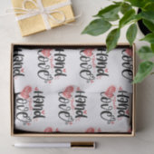 Klein bedrijf die handgemaakt is met liefde tissuepapier (Geschenk)