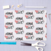 Klein bedrijf die handgemaakt is met liefde tissuepapier (Craft)