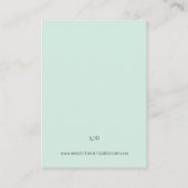 Klein bedrijf Gepersonaliseerde vakantie Visitekaartje (Achterkant)