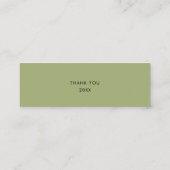 Klein bedrijf Kerstmis Feestelijke krans Mini Visitekaartje (Achterkant)