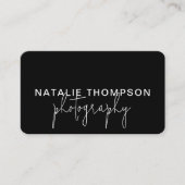 Klein Bedrijf Koele QR Code met Logo Fotografie Visitekaartje (Voorkant)