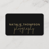 Klein Bedrijf Koele QR Code met Logo Fotografie Visitekaartje (Voorkant)