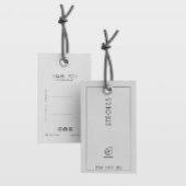 Klein Bedrijf Minimalist Hang Label Wit