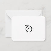 Klein bedrijf minimalistische moderne vakantie dan notitiekaartje (Achterkant)