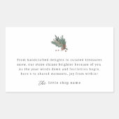 Klein bedrijf Modern Minimalistisch Dank u Rechthoekige Sticker (Voorkant)