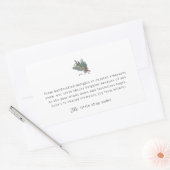 Klein bedrijf Modern Minimalistisch Dank u Rechthoekige Sticker (Envelop)