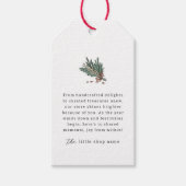 Klein Bedrijf Moderne Minimalistische Vakantie Dan Cadeaulabel (Voorkant)