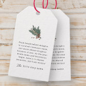 Klein Bedrijf Moderne Minimalistische Vakantie Dan Cadeaulabel