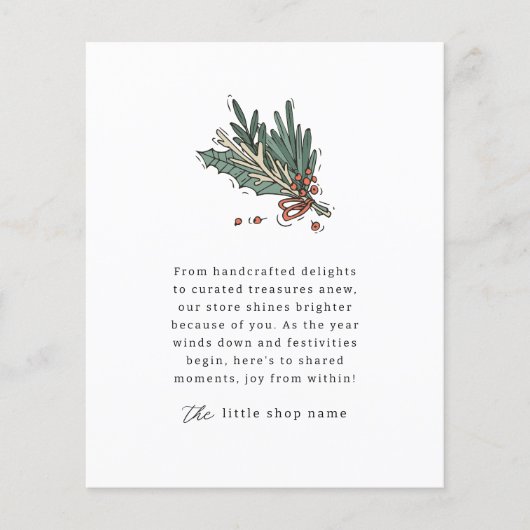 Klein Bedrijf Moderne Minimalistische Vakantie Dan Flyer (Voorkant)