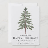 Klein Bedrijf Professioneel Aangepaste Kraft Kerst Feestdagenkaart (Voorkant)