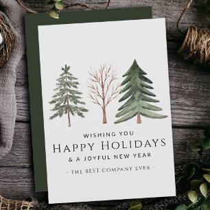 Klein Bedrijf Professioneel Gepersonaliseerd Kerst Feestdagenkaart