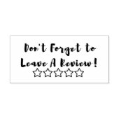Klein bedrijf stempel: laat een Review Rubberstempel (Afrduk)
