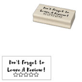 Klein bedrijf stempel: laat een Review Rubberstempel (Gestempeld)