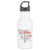 Klein bedrijf, winkel lokaal, koop lokaal waterfles  (Voorkant)