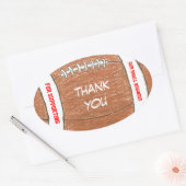 Klein bedrijfsetiket - football ovale sticker (Envelop)