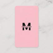 Klein bedrijfsinzet Facebook QR Code Roze Visitekaartje (Achterkant)