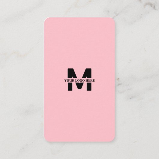 Klein bedrijfsinzet Facebook QR Code Roze Visitekaartje (Achterkant)