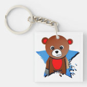 Klein beer, cartoon, Schattige Sleutelhanger (voorkant)