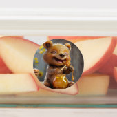 Klein beer dat honing eet labels (Aangebracht)