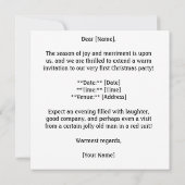 Klein beer dragen kerstmis pet, aanpasbaar kaart (Achterkant)