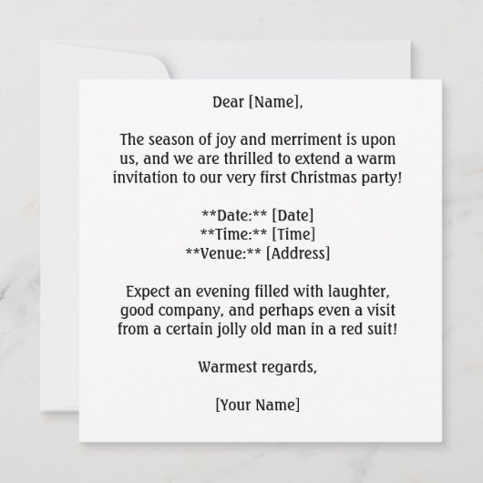 Klein beer dragen kerstmis pet, aanpasbaar kaart (Achterkant)