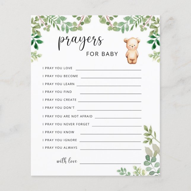 Klein beer - gebeden voor baby (Voorkant)