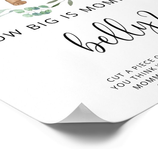 klein beer hoe groot is het poster van mama's buik (Hoek)