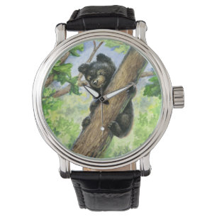 Klein Beer met een Uitzicht Horloge