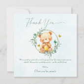 Klein Beer met Honey Jar Sweet Birthday Bedankkaart (Voorkant)