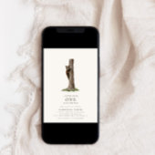 Klein Beer Verfijnd Wilde Bos Baby shower Kaart