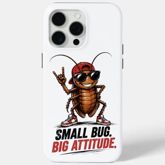 Klein Beestje. Grote Attitude. | Grappige Tekenfil Case-Mate iPhone Case (Achterkant)