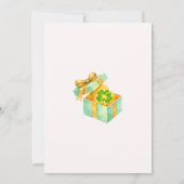 Klein beetje geluk geschenkdoos St. Patrick Dag we Kaart (Achterkant)