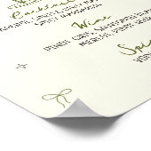 Klein beetje ouder eigenzinnig met de hand geteken poster (Hoek)