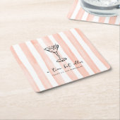 Klein beetje ouder gepersonaliseerd verjaardagsfee kartonnen onderzetters (Schuin)