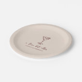 Klein beetje ouder gepersonaliseerd verjaardagsfee papieren bordje (Gekanteld)