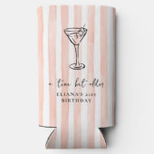 Klein beetje ouder gepersonaliseerd verjaardagsfee seltzer blikjeskoeler (Achterkant)