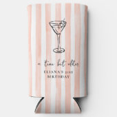 Klein beetje ouder gepersonaliseerd verjaardagsfee seltzer blikjeskoeler (Voorkant)