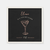 Klein beetje ouder gepersonaliseerd verjaardagsfee servet (Voorkant)