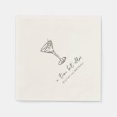 Klein beetje ouder gepersonaliseerd verjaardagsfee servet (Voorkant)