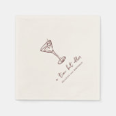 Klein beetje ouder gepersonaliseerd verjaardagsfee servet (Voorkant)