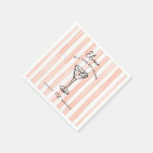 Klein beetje ouder gepersonaliseerd verjaardagsfee servet (Hoek)