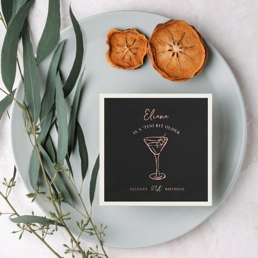 Klein beetje ouder gepersonaliseerd verjaardagsfee servet