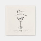 Klein beetje ouder gepersonaliseerd verjaardagsfee servet (Voorkant)