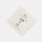 Klein beetje ouder gepersonaliseerd verjaardagsfee servet (Hoek)