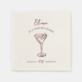 Klein beetje ouder gepersonaliseerd verjaardagsfee servet (Voorkant)